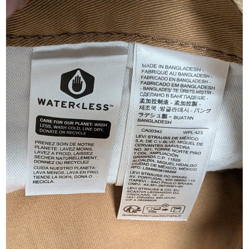 New With Tags Levi's Men's Brown 514 Straight Fit 100% Cotton Jeans Size 32X30 - Picture 3 of 9